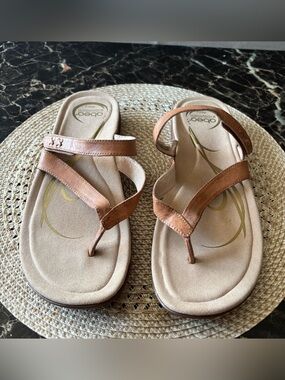 ABEO Benefit Leather Flip Flops - women’s 12 - B.I.O. System WP10 Thong Sandals